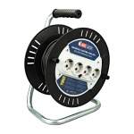 Подовжувач на котушці 20м з заземленням (4 гнізда), купити, замовити, ціна, фото, картинка, інтернет-магазин, Україна