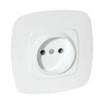 Розетка біла ELA, купити, замовити, ціна, фото, картинка, інтернет-магазин, Україна