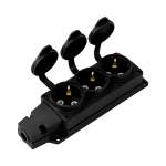 Колодка каучукова 3 гнізда з кришкою, купити, замовити, ціна, фото, картинка, інтернет-магазин, Україна